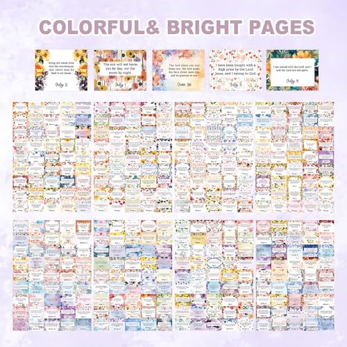 PRSTINCOL Daily Bible Verse Flip Calendar, Perpetual Scripture Desk Decor with Inspirational Quotes for Office and Home - Image 3