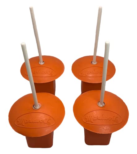 Markwort Base Plug with Indicator-4 pack-Orange Rubber Base Plug with Single Indicator - Image 2