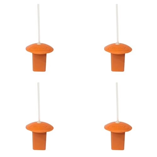 Markwort Base Plug with Indicator-4 pack-Orange Rubber Base Plug with Single Indicator - Image 5