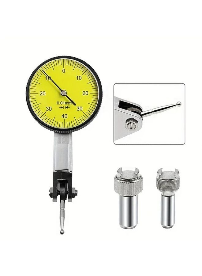 Precision 0 0 8mm Dial Test Indicator with Magnetic Base Durable Steel Plastic Easy Read Yellow Needle - Image 5