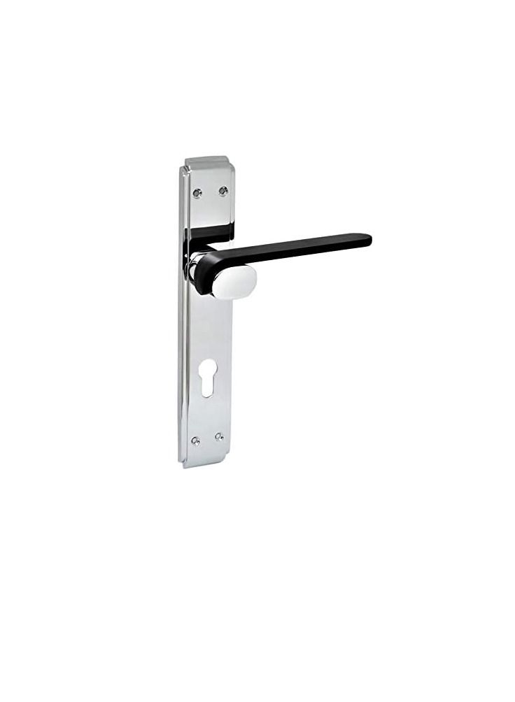روبستلاين ROBUSTLINE Door Lockset (مقبض و Lockbody) | 85 ملم إلى المركز | اللون الفضي والأسود - Image 2