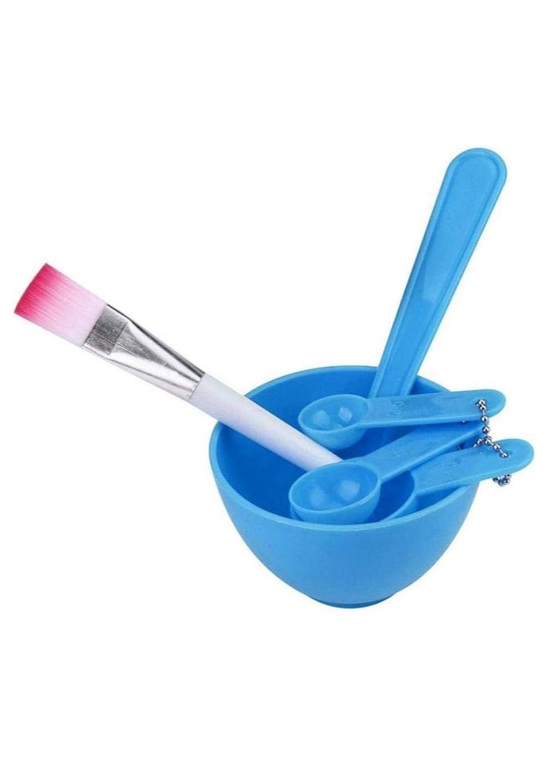 بلومنغ تايم مجموعة العناية بالوجه الكاملة دأناص : وعاء قناع الوجه 4 في 1 ومجموعة فرشاة للعناية بالبشرة المحمولة - غير سامة ، وردي وأزرق (مجموعتان) - Image 4