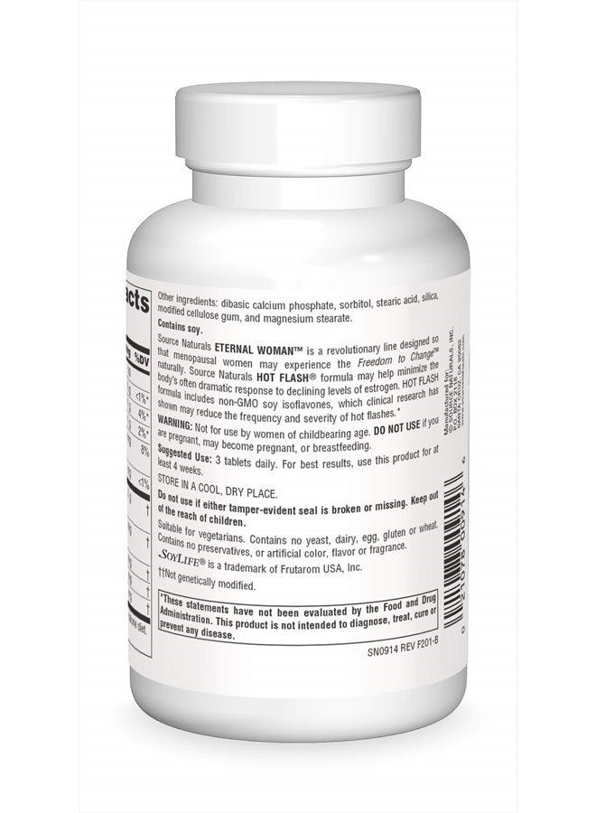 Source Naturals فلاش ساخن، يساعد في تقليل تكرار الفلاشات الساخنة* - 90 قرص - Image 2