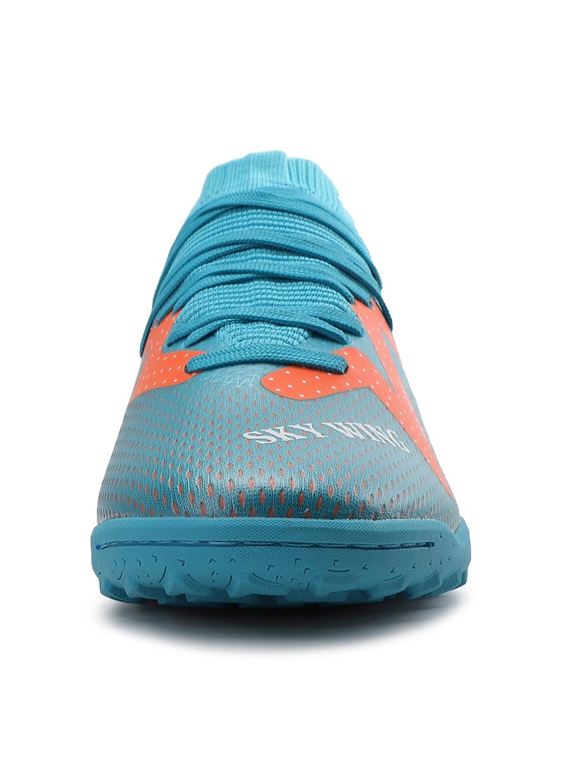 SKY WING SKY WING Men's Soccer Shoes Cleats Professional High-Top Breathable Athletic Football Shoes Outdoor/Indoor Professional Futsal Football Training Sneakers  - Image 3