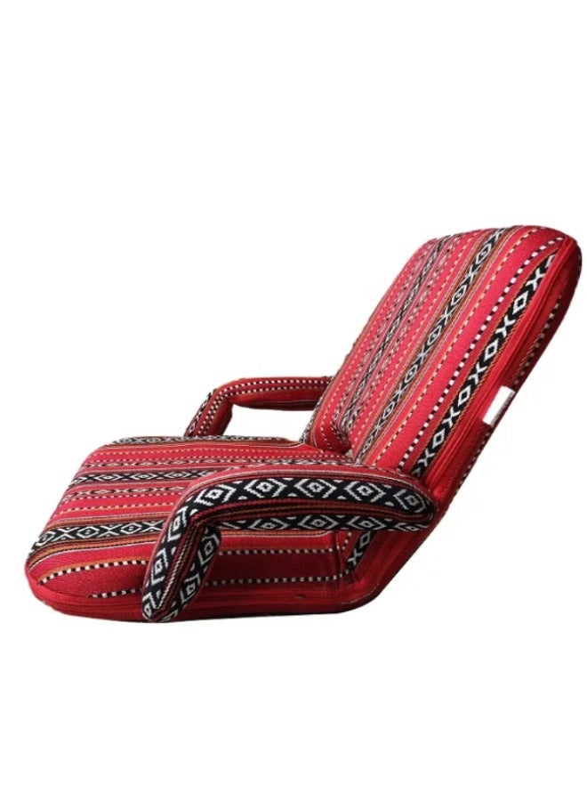 Cady One - Foldable ground chair with adjustable back angle for camping and trekking - Image 1
