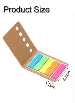 GBQ 500Pcs Sticky Index Labels 5 Colored Page  Pointed Style Writable Page Labels For Page Tag Classification Files  - Image 2