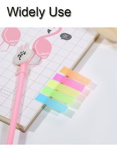 GBQ 500Pcs Sticky Index Labels 5 Colored Page  Pointed Style Writable Page Labels For Page Tag Classification Files  - Image 4