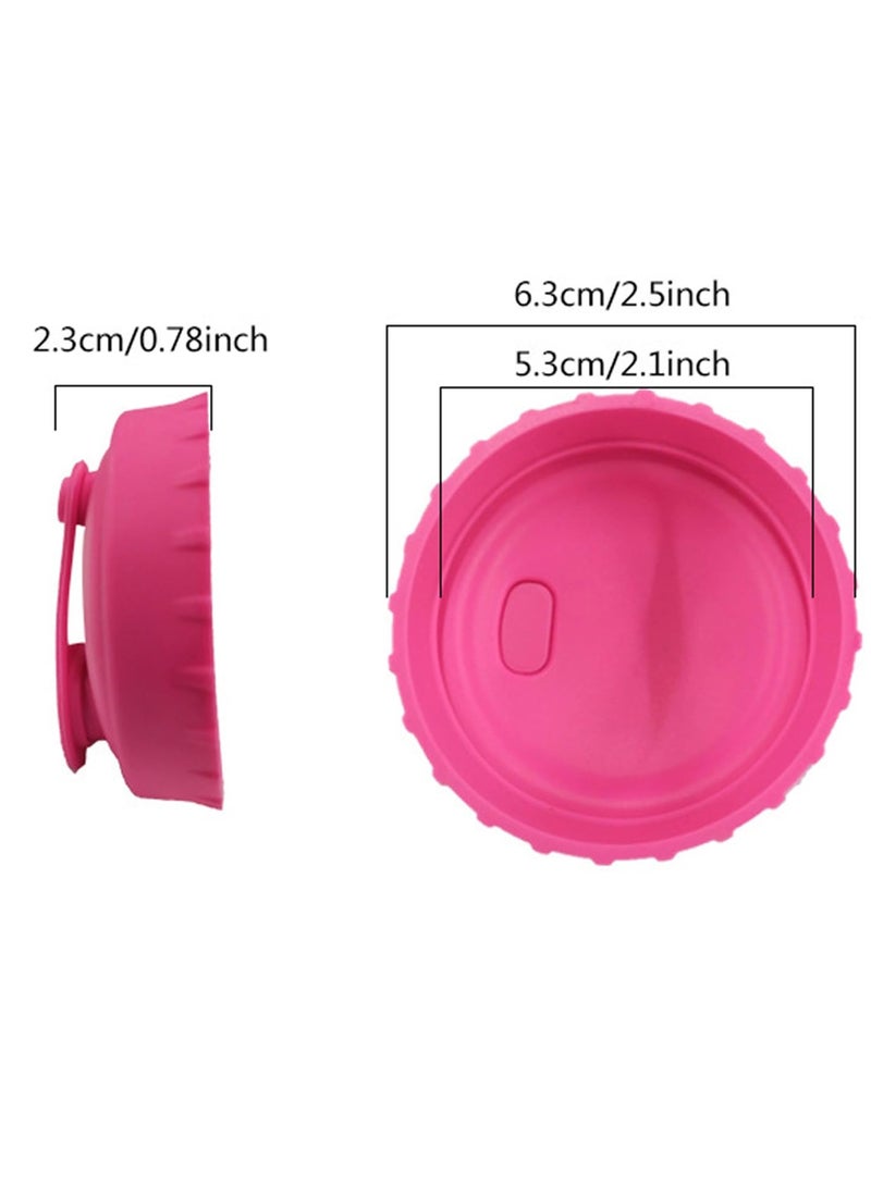 سونسر 6 قطع أغطية علب صودا سيليكون، أغطية علب سيليكون قابلة لإعادة الاستخدام مانعة للانسكاب للمشروبات الغازية (مقاس عالمي) - Image 4