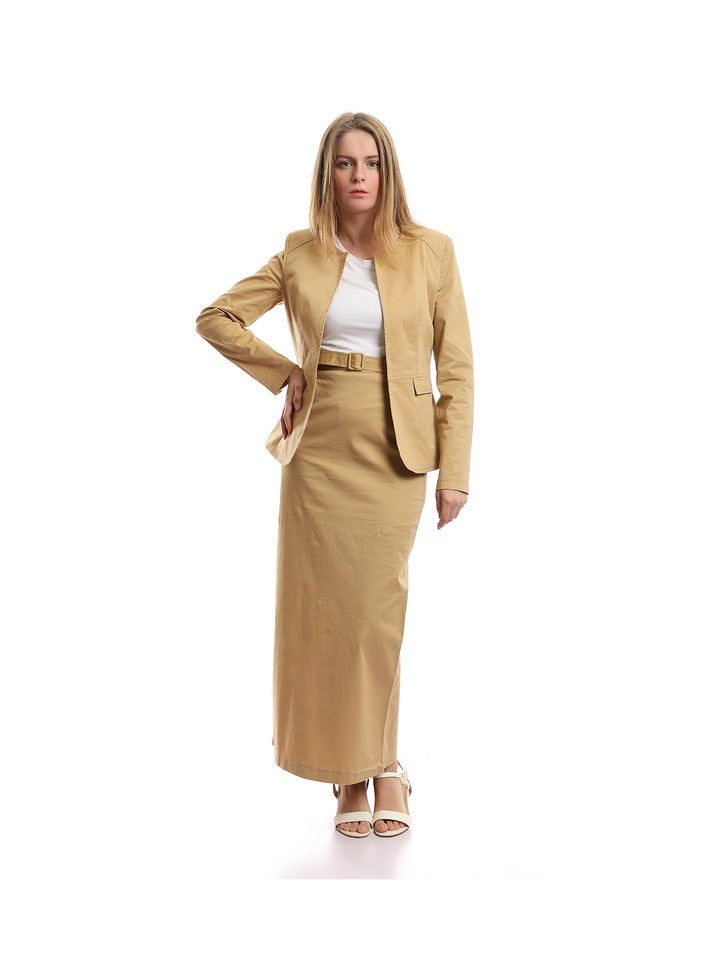 Esla Gabardine Skirt - Image 1