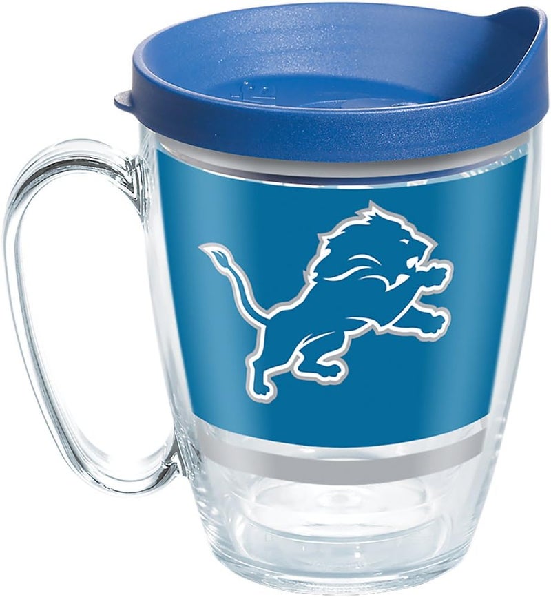 TERVIS Made in USA Double Walled NFL Detroit Lions Insulated Tumbler Cup Keeps Drinks Cold & Hot, 16oz Mug, Legend - Image 1