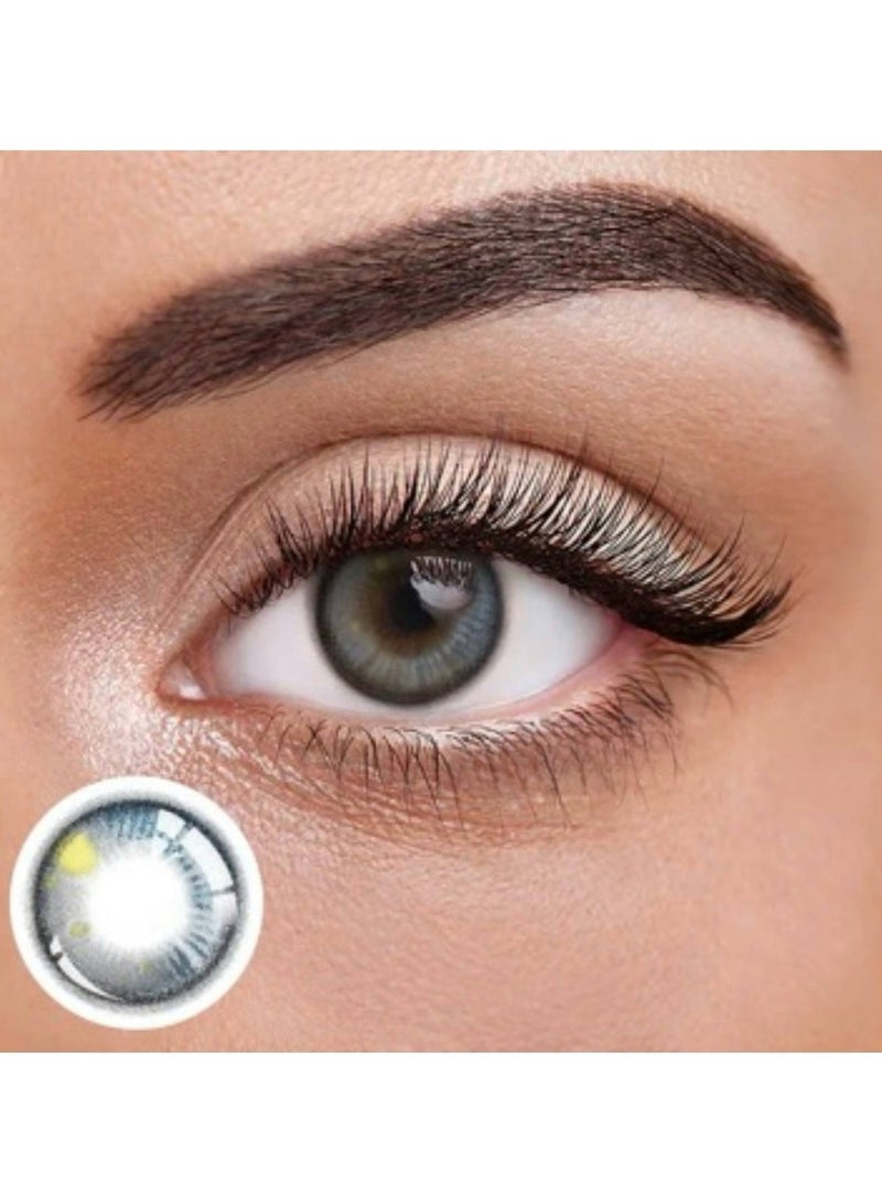 يونيبلينغ عدسات لاصقة ملونة سالور موون كيتي  الرمادي (سنوية) - Image 1