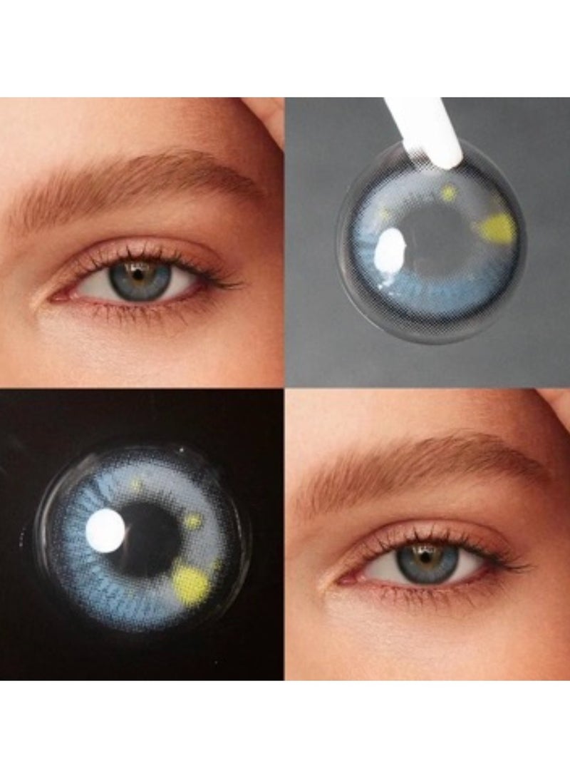 يونيبلينغ عدسات لاصقة ملونة سالور موون كيتي  الرمادي (سنوية) - Image 4