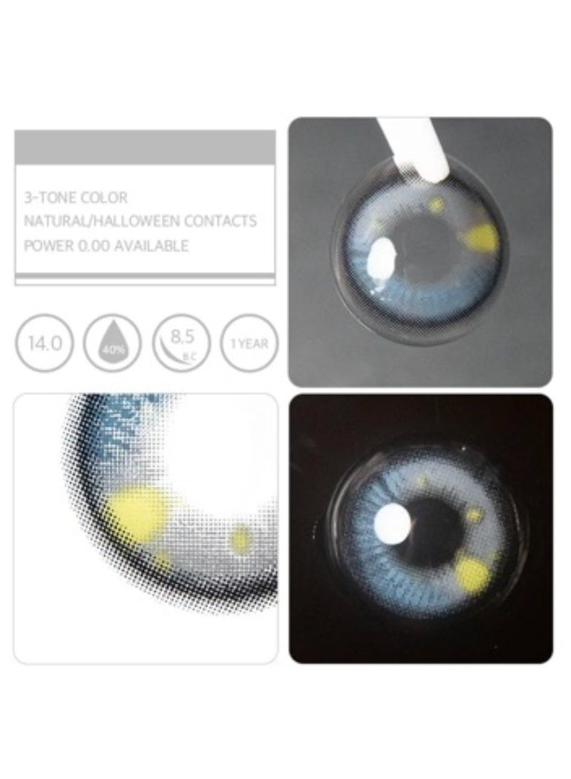 يونيبلينغ عدسات لاصقة ملونة سالور موون كيتي  الرمادي (سنوية) - Image 2