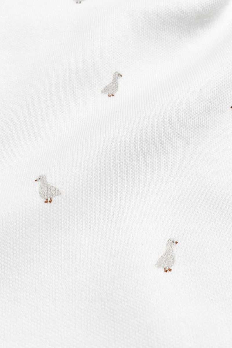Casadora Baby Feather Organic Cotton Baby Short Sleeve Bodysuit - Image 5