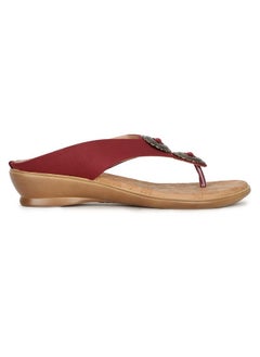 Bata Bata Women's HELEN THONG (6715260_MAROON_6 UK)  - Image 2