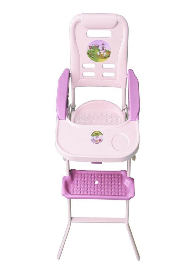 LAVNIK aby Feeding High Chair Non-Slip 4 in 1 Portable High Chairs with Tray Safety Belt for Baby from 6 Months to 3 Years | Kids Dining Seat Toddler Seat Meal Tray for Baby Mealtime Feeding Plate (Pink) - Image 5