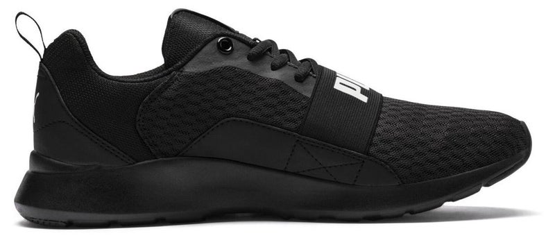 PUMA Wired Unisex Black Lace up Trainers - Image 1