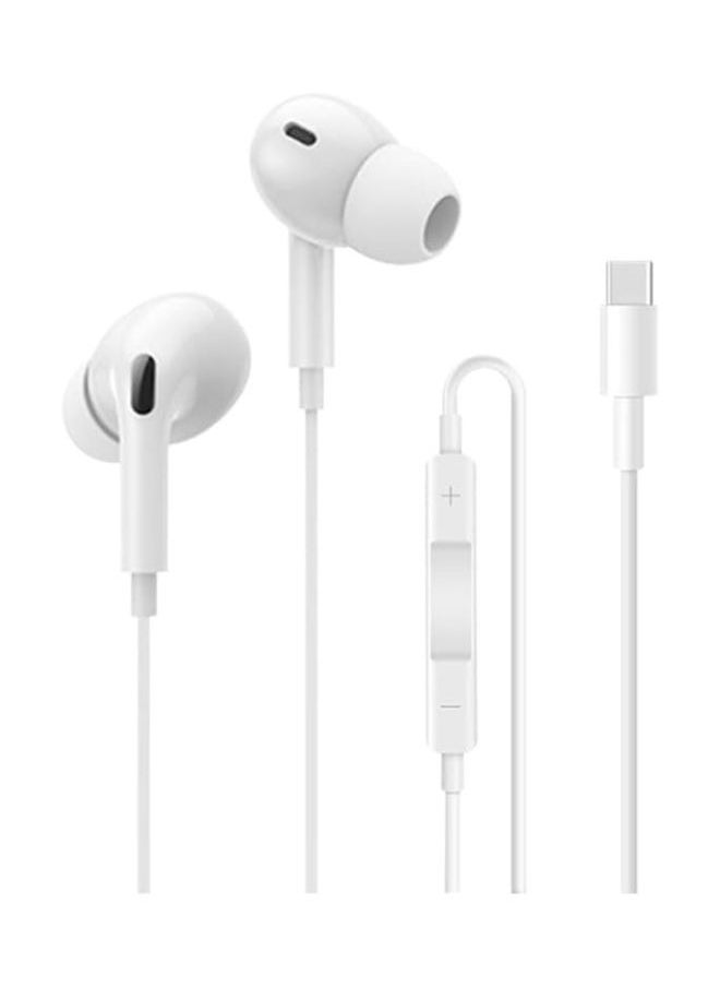 RIVERSONG - RIVERSONG Type-C Wired Earbuds With Type-C, Silicone Tips, Control in-Ear Headset, White - Image 1