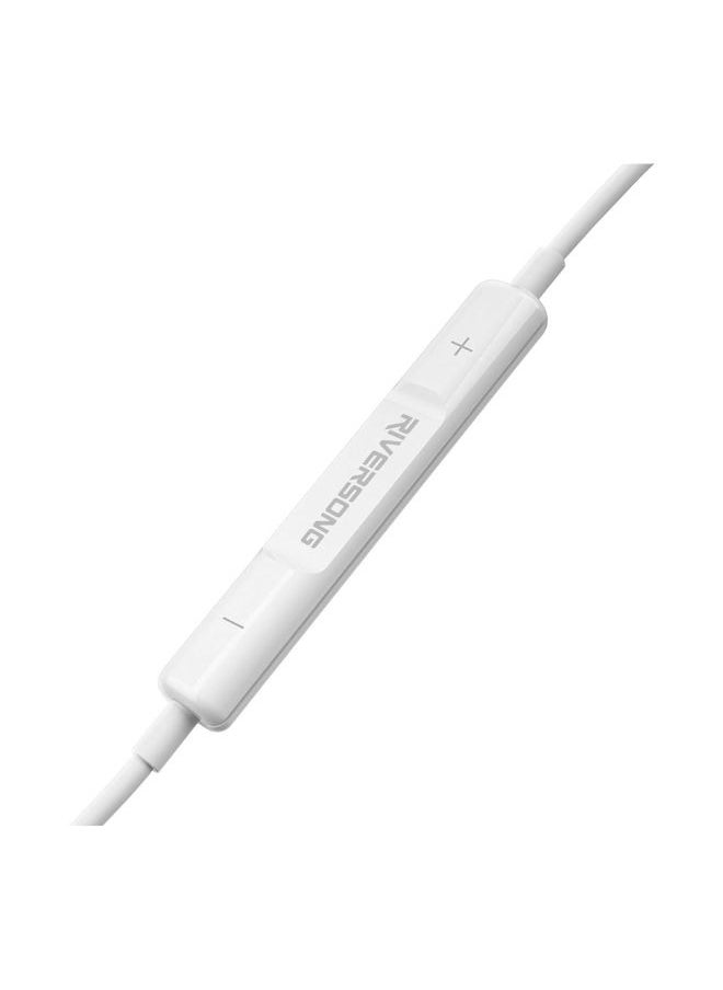 RIVERSONG - RIVERSONG Type-C Wired Earbuds With Type-C, Silicone Tips, Control in-Ear Headset, White - Image 1