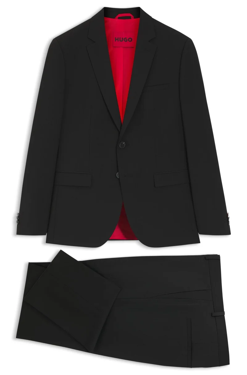 HUGO Two-piece extra-slim-fit suit in a wool blend