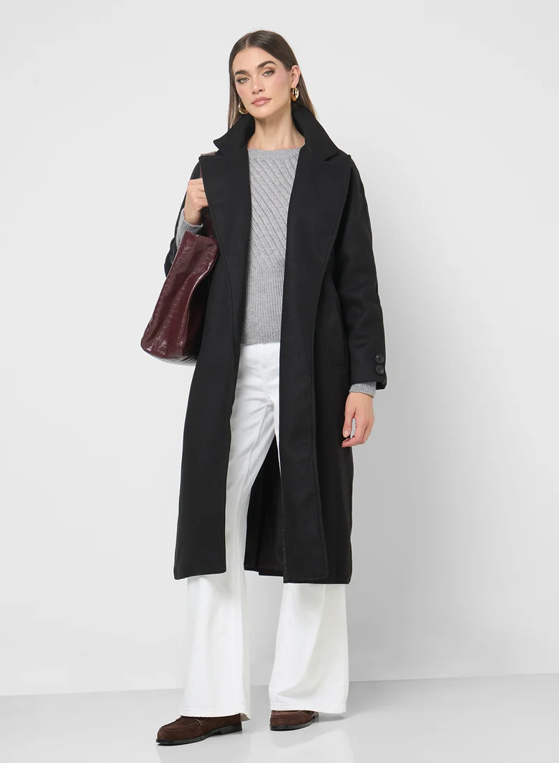 ELLA Self Tie Over Coat