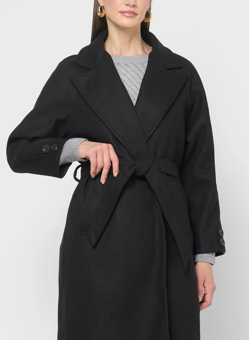 ELLA Self Tie Over Coat