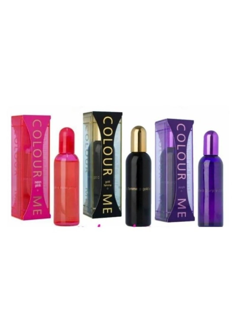 COLOR & SOIN - 3 Color Me perfumes 100 ml - Image 1