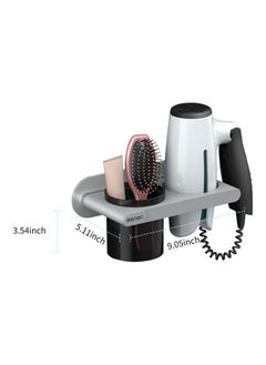 Gasin Wall Mounted Hair Dryer Holder Grey  - Image 2