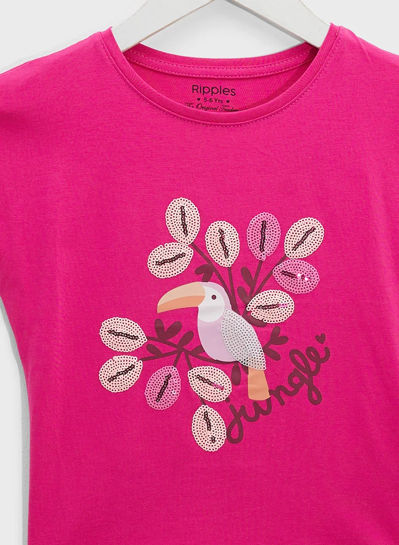 Ripples Girls T-shirts