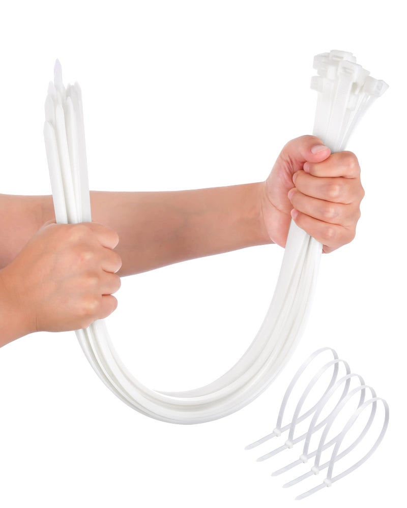 WLEAD Large Zip Ties Heavy Duty Outdoor 24 inch (50 Pack), Heavy Duty Zip Ties 120 lbs Tensile Strength Outdoor UV Resistant,Awnings Tying Branches Bundling of Crops Fixed Water Pipes - Image 1