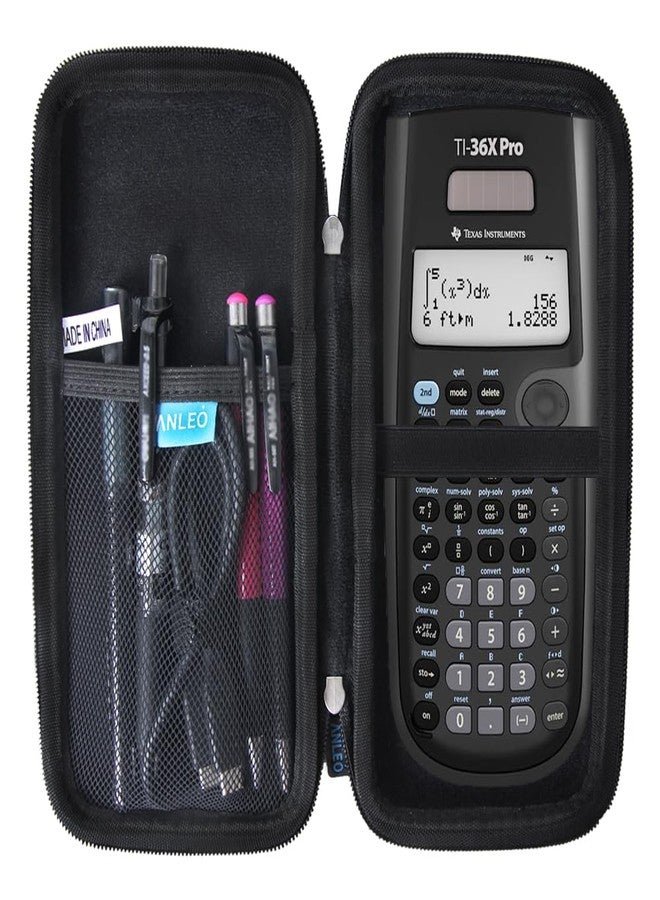 Anleo Hard Travel Case for Texas Instruments TI-36X Pro Scientific Calculator (Black) - Image 1