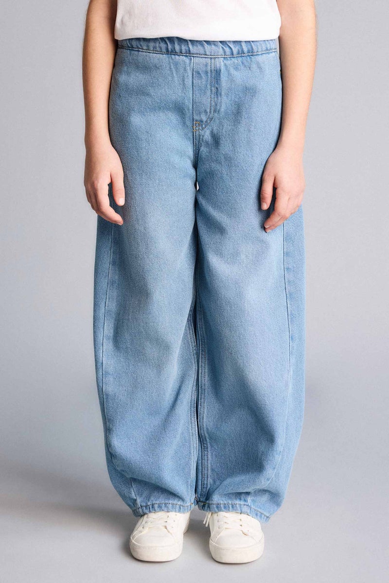 DeFacto Blue Girl Girl Balloon Fit Jeans Casual - Image 3