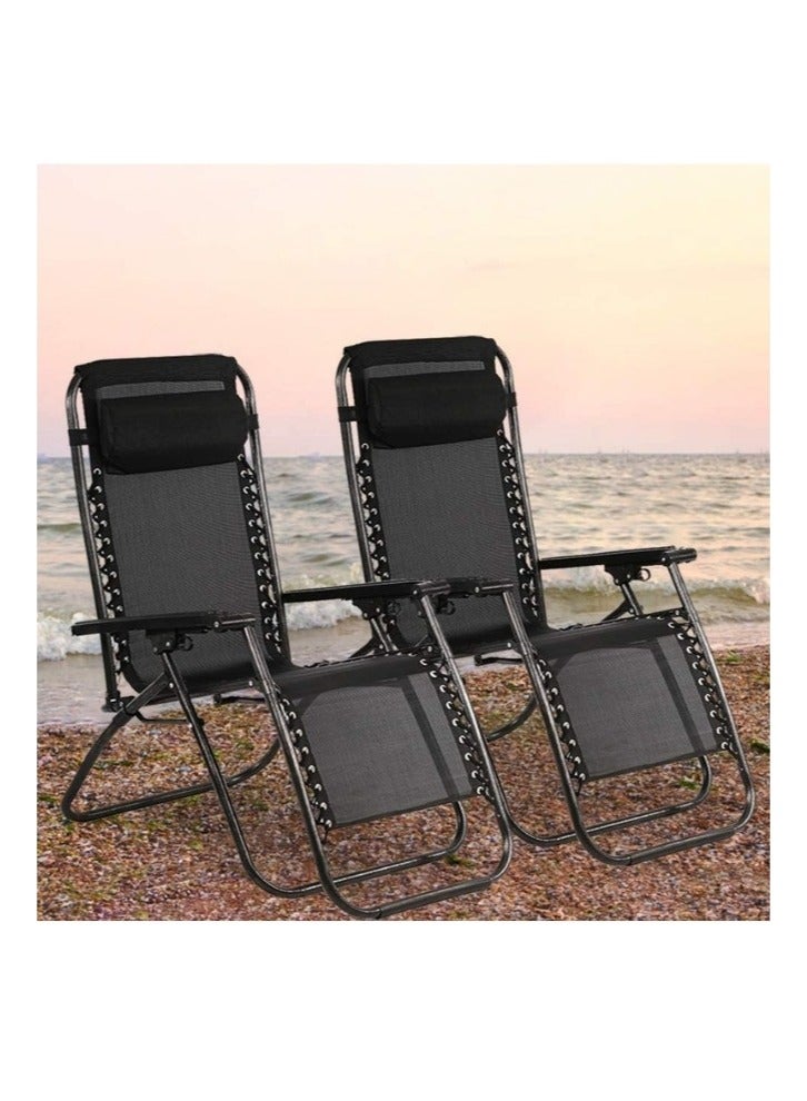 سمارت هوم طقم كراسي تخييم يتكون من 2 كرسي قابلة للطي ، مقعد رحلات ،كرسي رياضي، كرسي خارجي وكرسي حديقة - Image 1