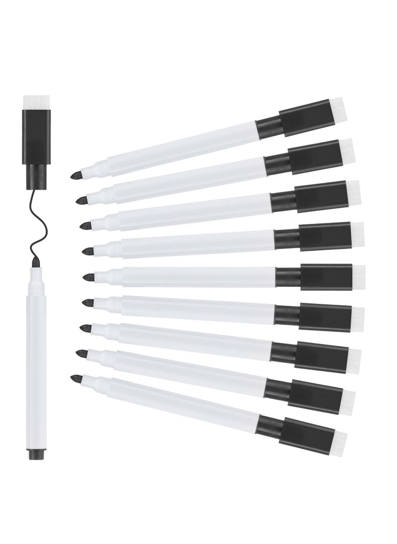 SYOSI - Whiteboard Markers - 20pcs Magnetic Dry Erase Pens with Eraser Cap - Fine Tip Whiteboard Pens for Kids - Convenient & Quick to Use - Ideal for School & Office (Black) - Image 1