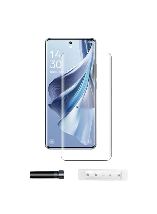 UV Tempered Glass Screen Protector For Honor 400 Pro UV Curved Screen Guard Full Adhesive, Case Friendly with installation kit