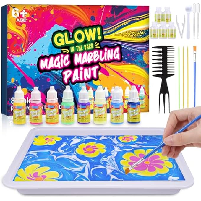 CRAFT KIT MARBLING PAINT FOR CHILDREN (STYLE 2) - Image 1