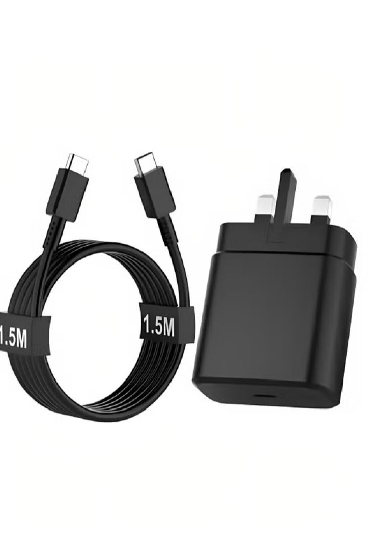 45W USB C Super Fast Charging PD Mobile Charger with Cable - Compatible with S25 S24 S23 S22 S21 iPhone 16