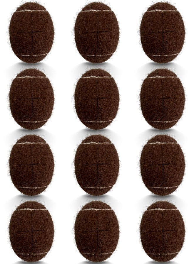 HPWFHPLF 12PCS Precut Tennis Balls for Walkers, Heavy Duty Long Lasting Glide Balls - Precut for Easy Installation, Universal Felt Pads for Walker Legs & Furniture, Floor Protectors (Brown) - Image 1
