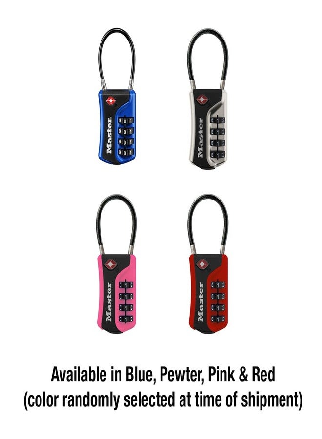Master Lock Set Your Own Combination TSA Approved Luggage Lock, Colors May Vary; 3 pk; 4697EC3 - Image 5