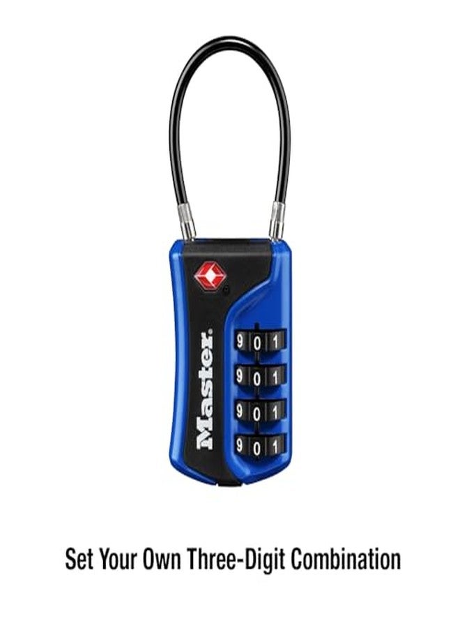 Master Lock Set Your Own Combination TSA Approved Luggage Lock, Colors May Vary; 3 pk; 4697EC3 - Image 4