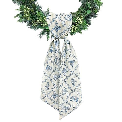Ftuuo Summer Wreath Sash for Front Door Lemon Wreaths Satin Sash Burlap Garland Ribbon Accessories for Wreath Yard Doorway Indoor Outdoor Bow Bridal Shower Home Decor,5.1 x 54.3 - Image 5