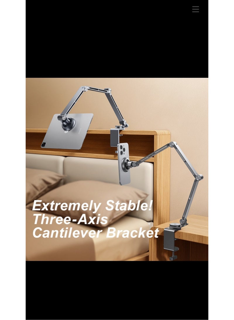 روتاكو حامل RTAKO 911JD متعدد الوظائف ذو ذراع ناتئ للهواتف المكتبية والأجهزة اللوحية - Image 2