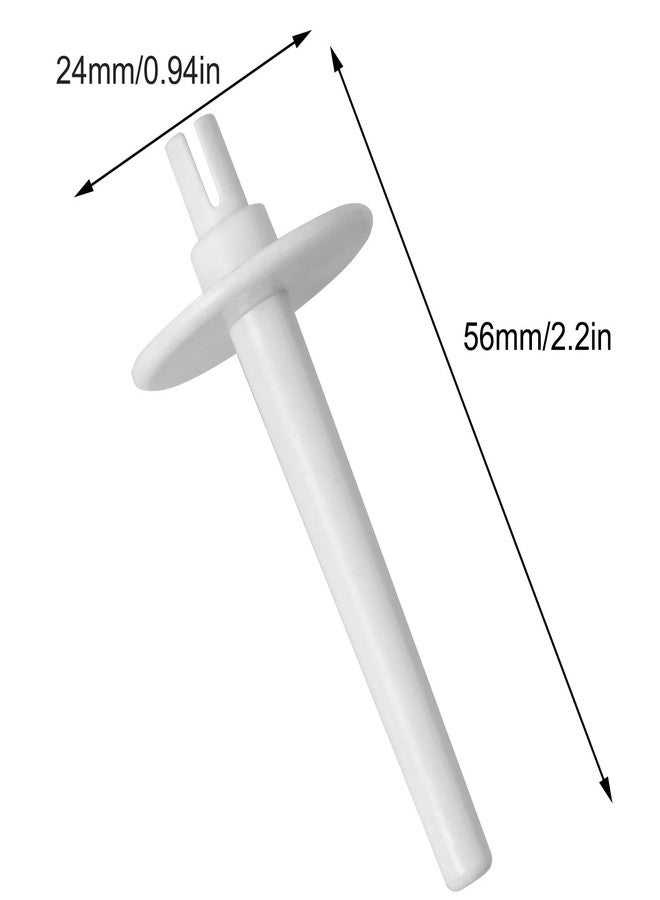 LUORNG Spool Pin LUORNG 4PCS White Plastic Spool Pin Extra Twin Needle for #13092001,130920051 - Image 2