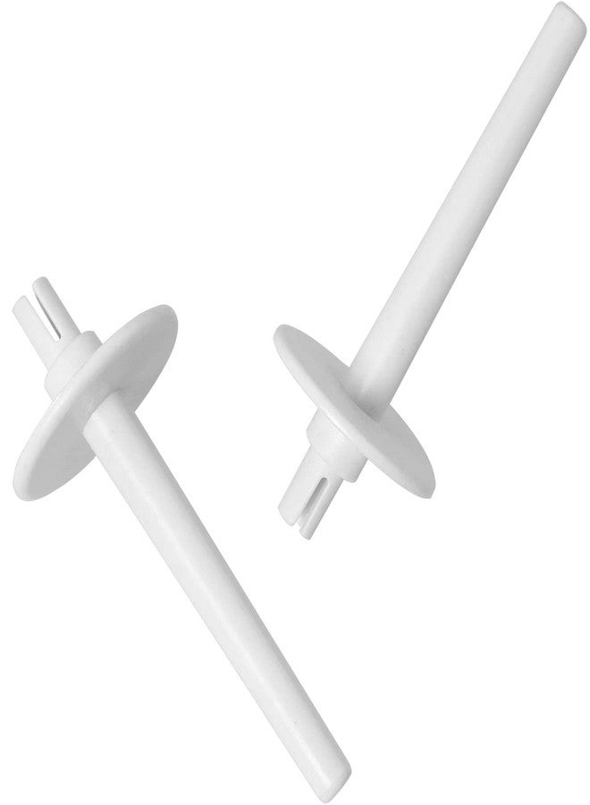LUORNG Spool Pin LUORNG 4PCS White Plastic Spool Pin Extra Twin Needle for #13092001,130920051 - Image 5