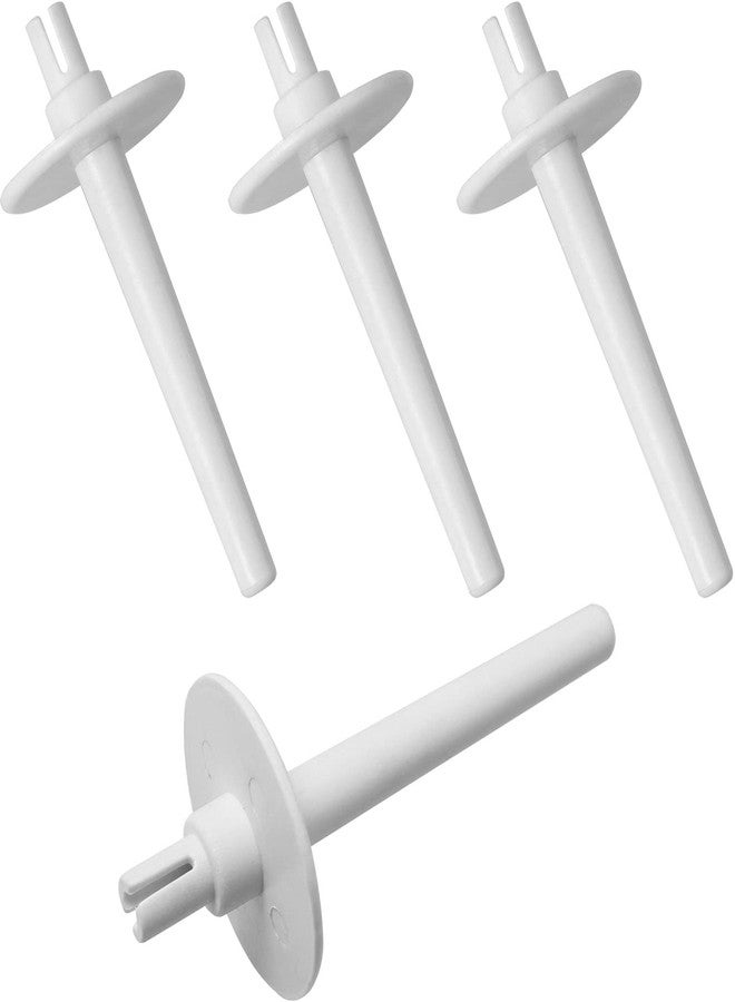 LUORNG Spool Pin LUORNG 4PCS White Plastic Spool Pin Extra Twin Needle for #13092001,130920051 - Image 1