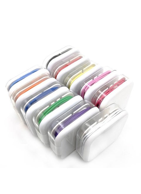 Fruit Color 5 Generation Headset 6 Generation Suitable For Apple Android Phone White Net Wire Control Color PG Headset With Wheat-Color:3.5mm Round Head A Quality Color (color Can Be Noted)
