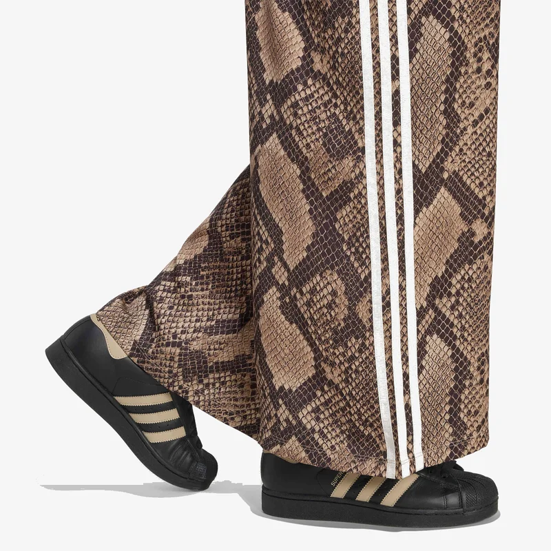Adidas Originals  SATIN SNAKE PRINT WIDE LEG TRACK Joggers for Women | Best Price UAE