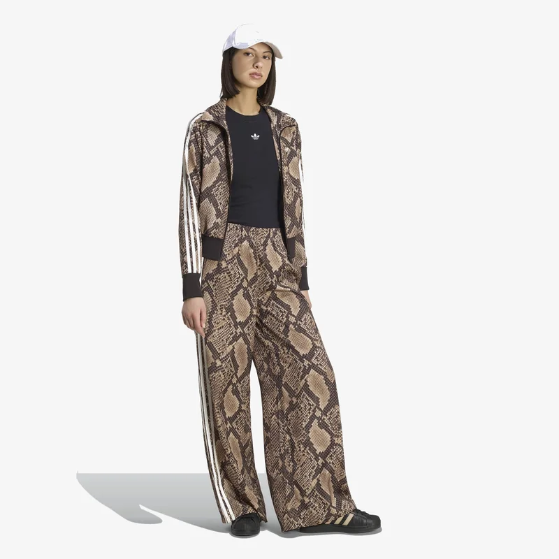 Adidas Originals  SATIN SNAKE PRINT WIDE LEG TRACK Joggers for Women | Best Price UAE