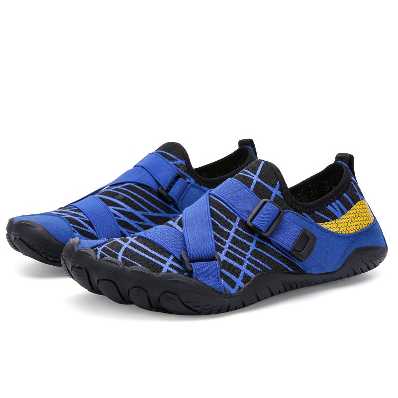 Generic Mens Fitness shoes for indoor treadmill lightweight skipping rope squat training womens stretch yoga shoes outdoor cycling shoes Blue 