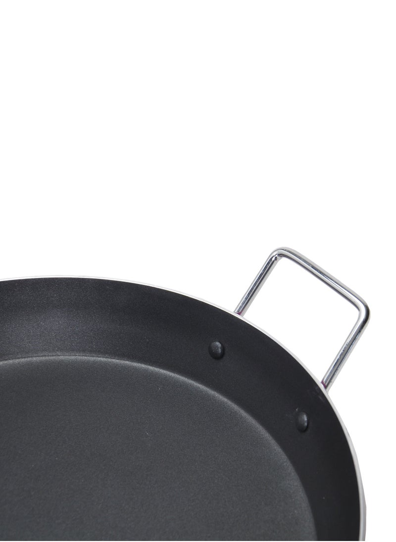 Badraig Large non-stick frying pan for seafood and others, made of aluminum Purple/black 34 | 36 | 38 cm  - Image 2